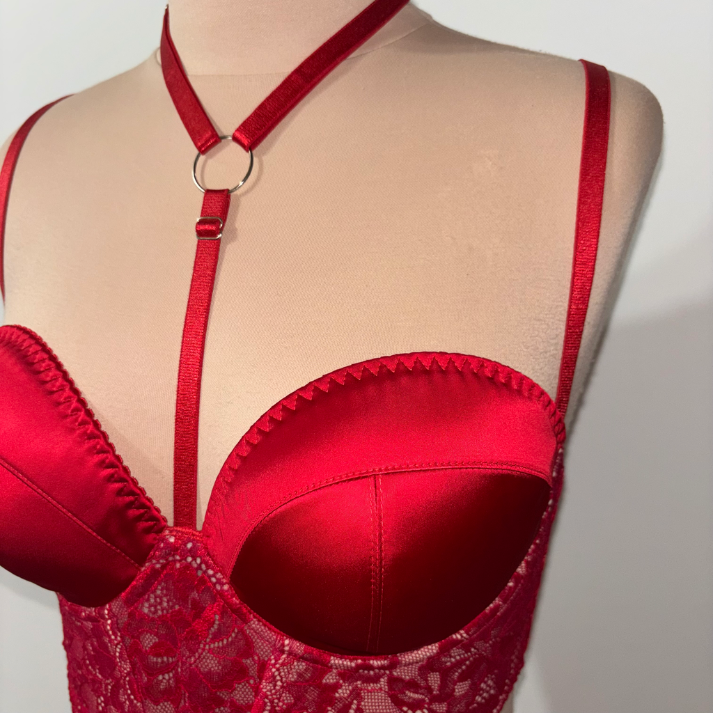 Red Satin Set