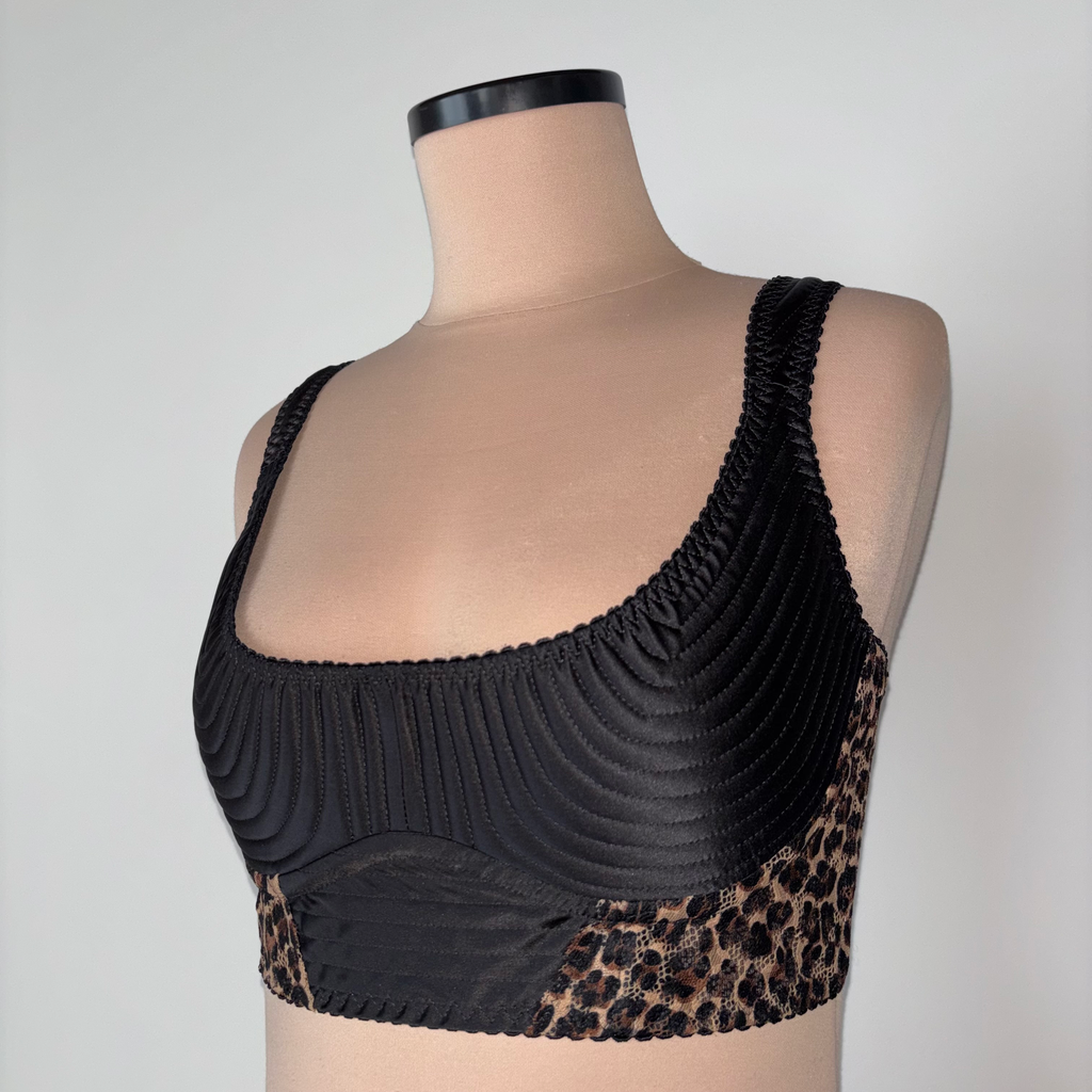 Black Satin Bustier